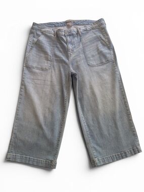 Torrid Feel The Fit Crop High-Rise Wide Leg Jeans Size 24